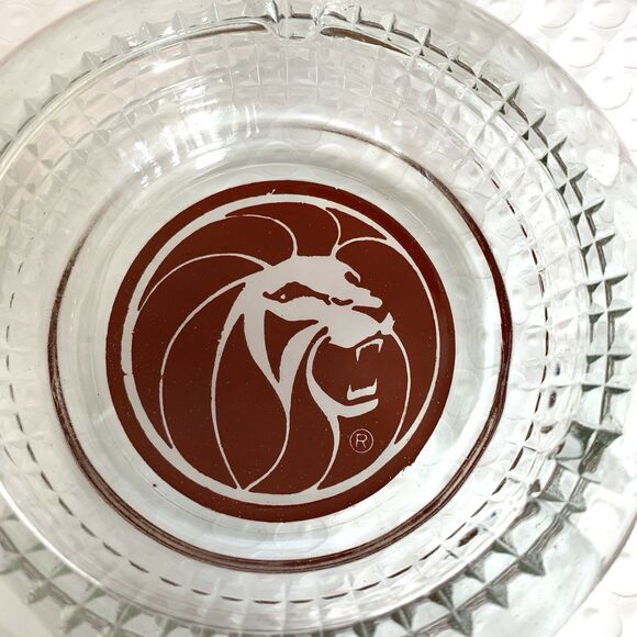 Lot of 2 Vintage MGM Grand Hotel/Casino Ashtrays Trinket Dishes 4.5" Diameter - Picture 5 of 5